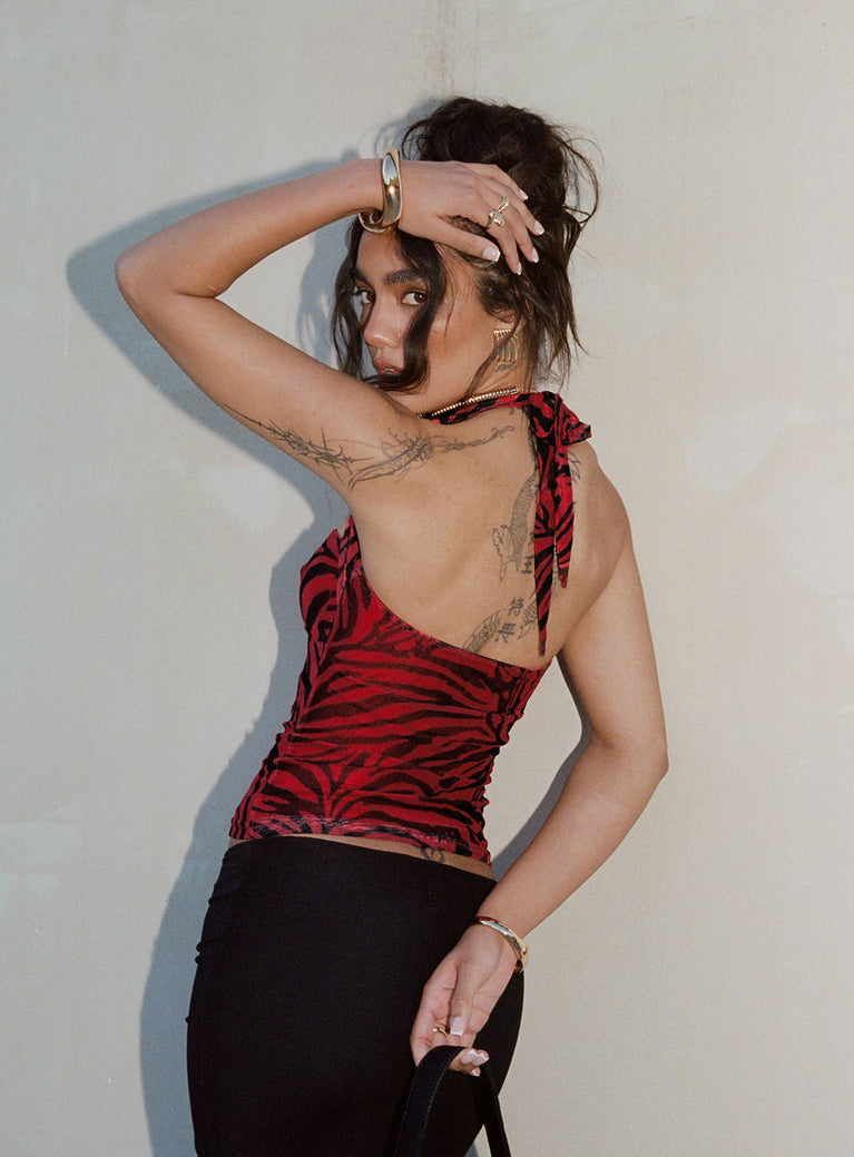 Halter Velvet Top