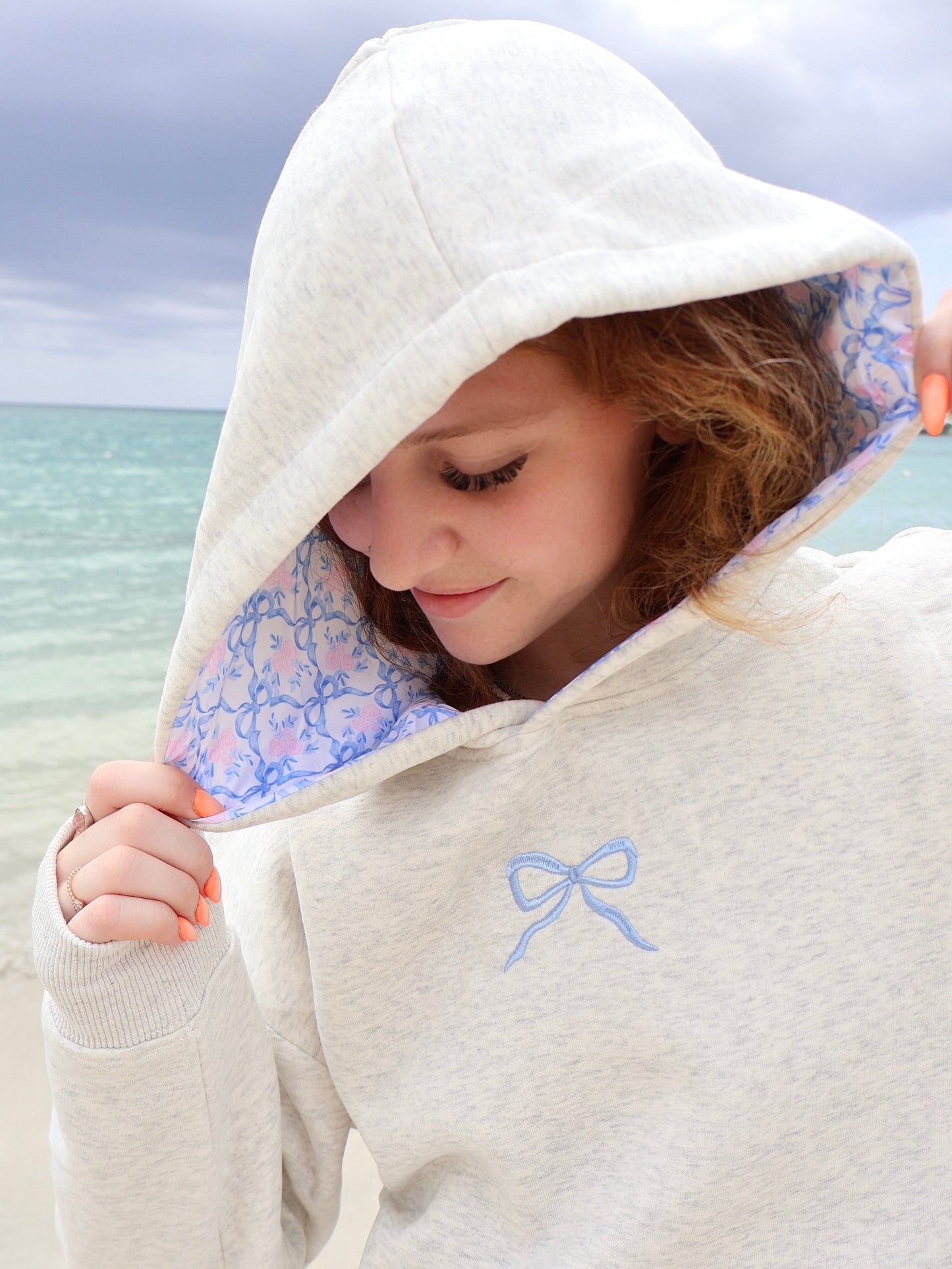 Blush Bow Hoodie