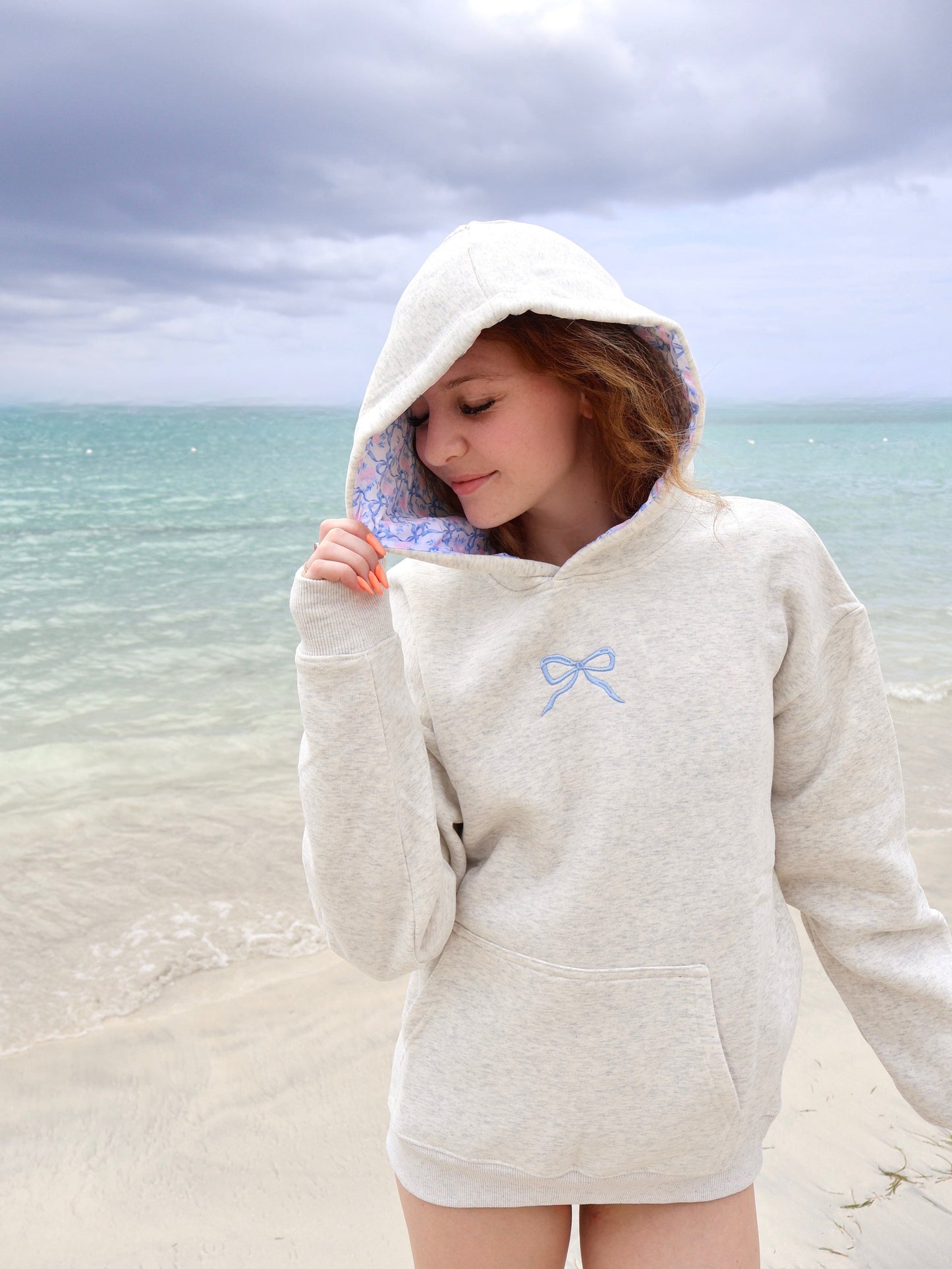 Blush Bow Hoodie