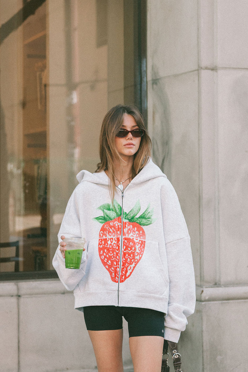 Strawberry Zipup Hoodie