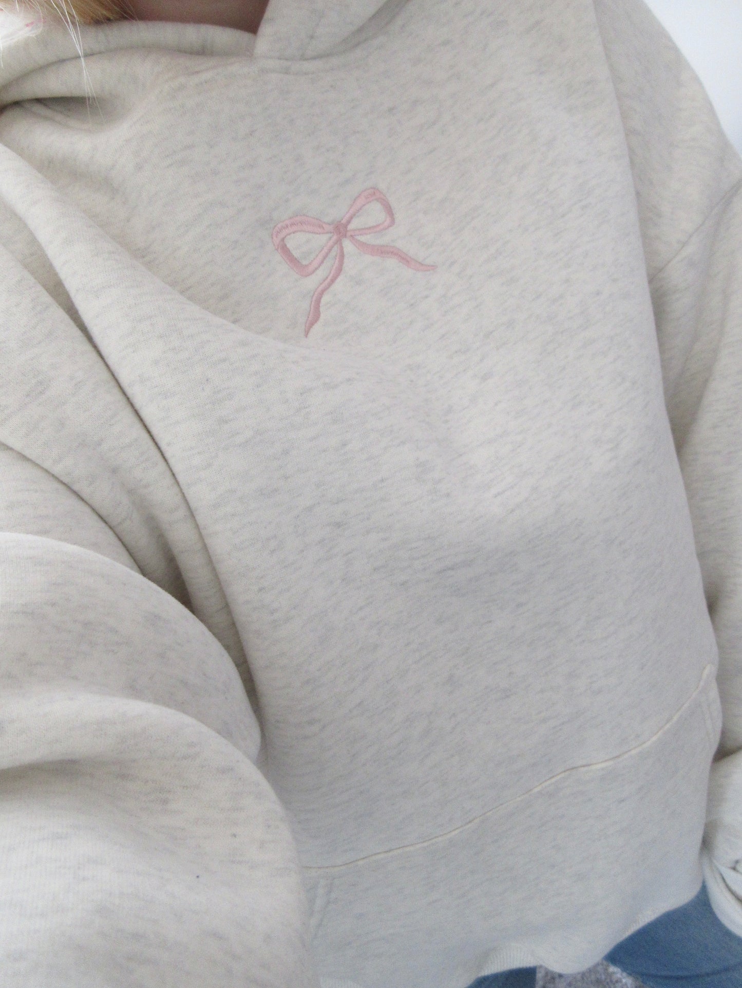 Blush Bow Hoodie