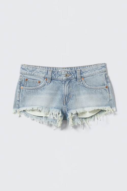 Low Rise Denim Shorts