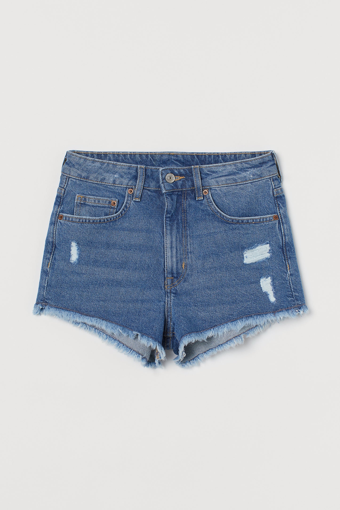 Low Rise Denim Shorts