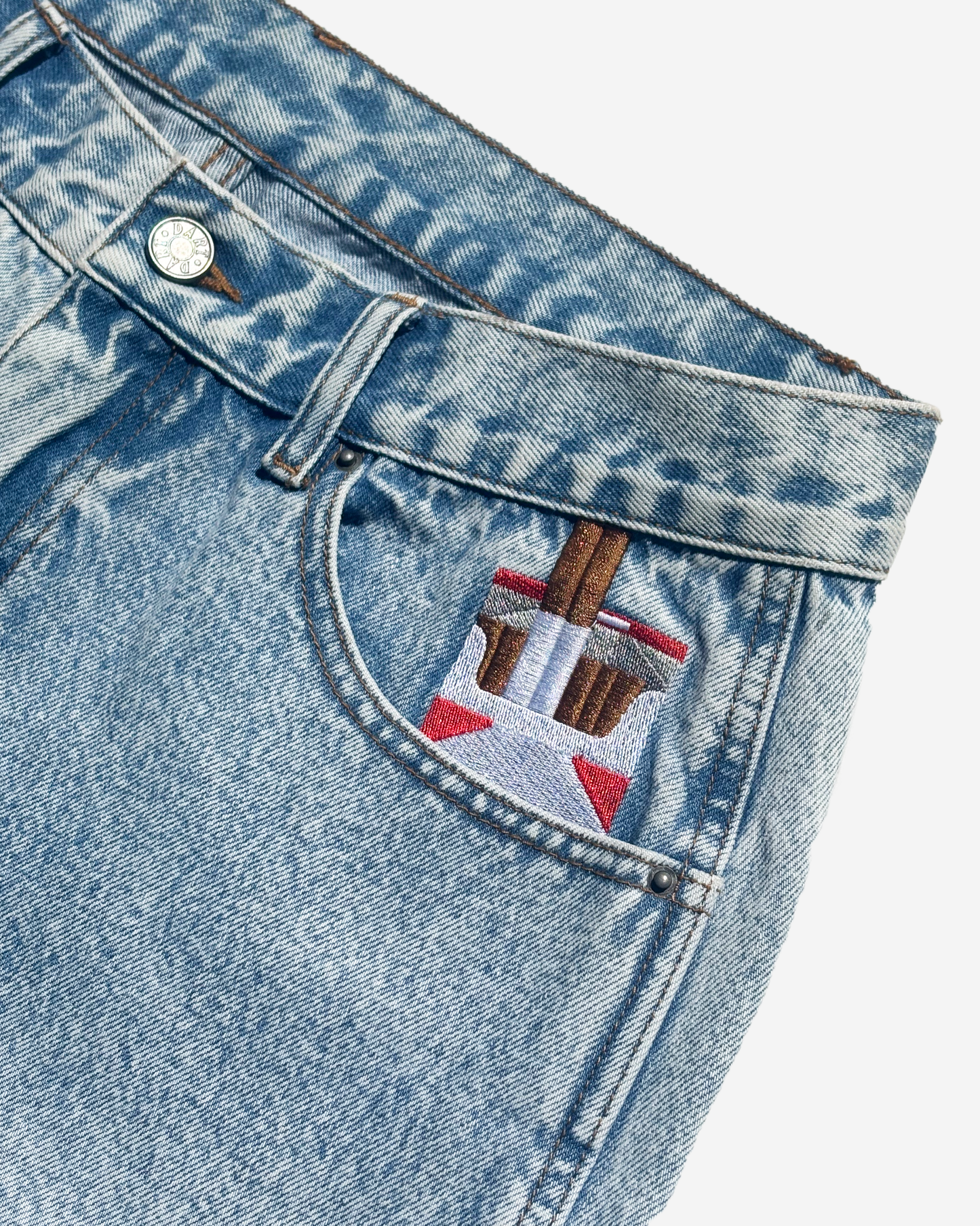 Smoke Double knee Jeans