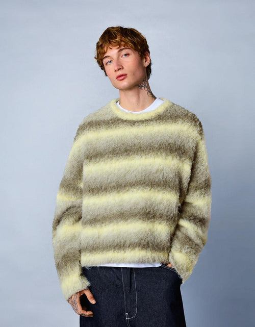 Cloudstripe Fuzzy Sweater