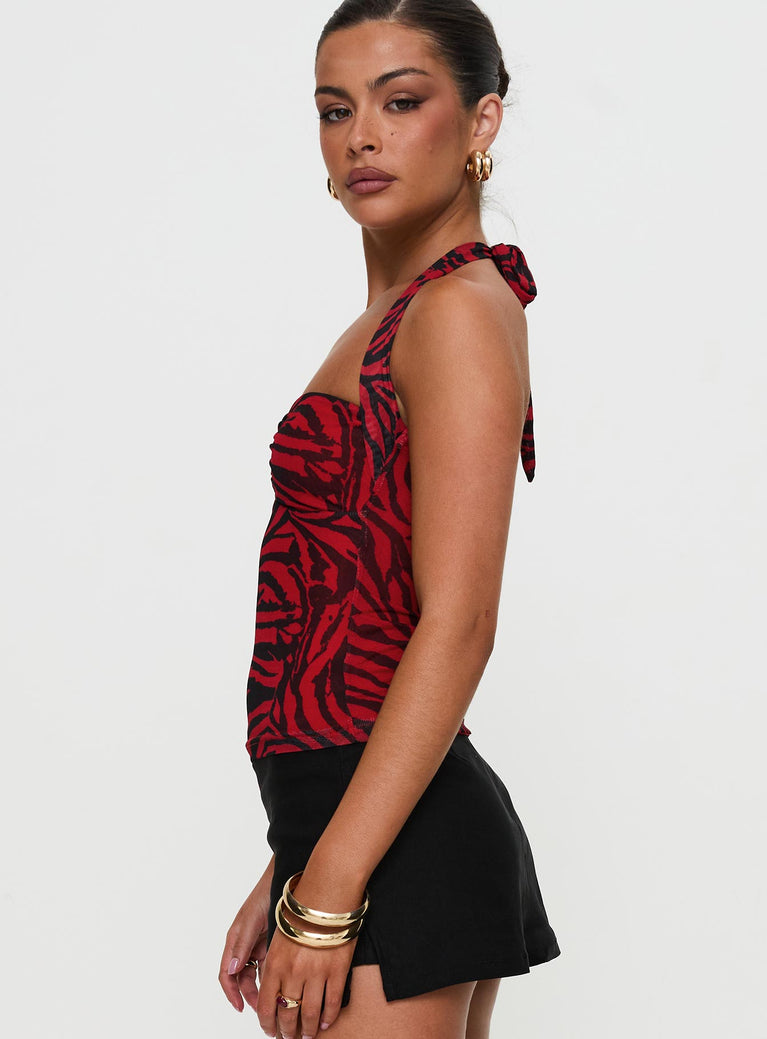 Halter Velvet Top