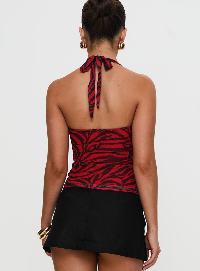 Halter Velvet Top