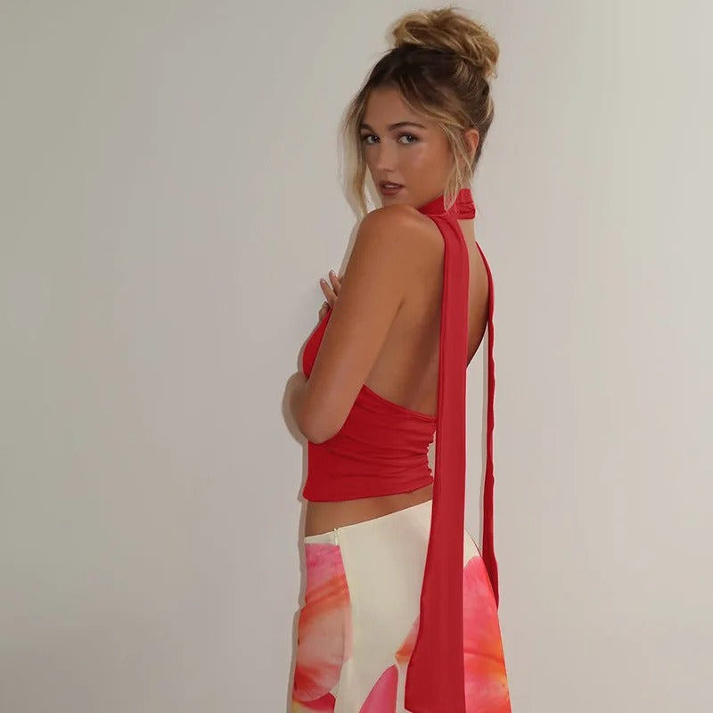 Halter Scarf Top