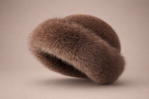 Velour Winter Fur Cap
