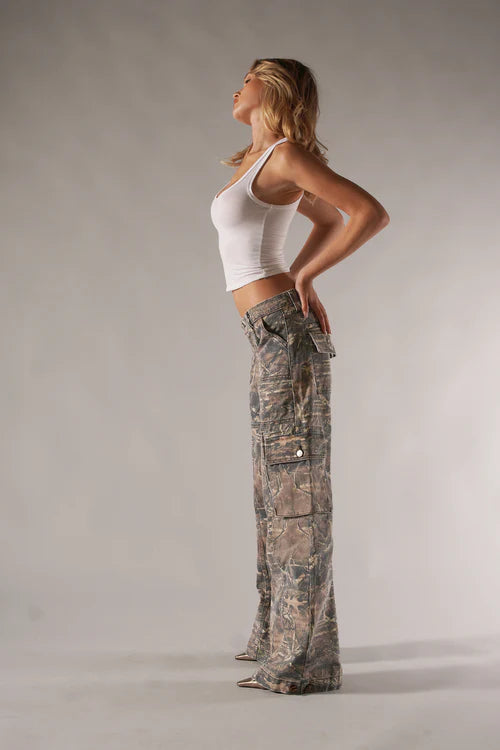Low Rise Cargo Pants