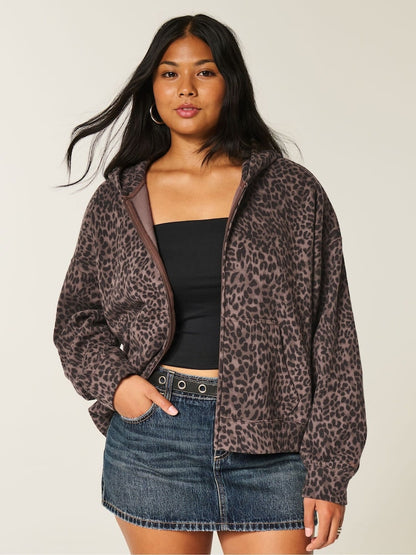 Leopard Print Hoodie