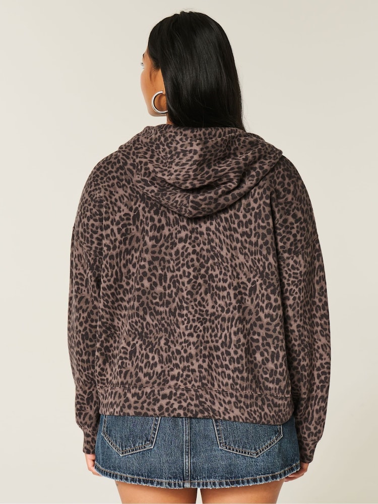 Leopard Print Hoodie