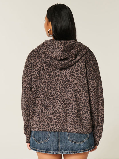 Leopard Print Hoodie