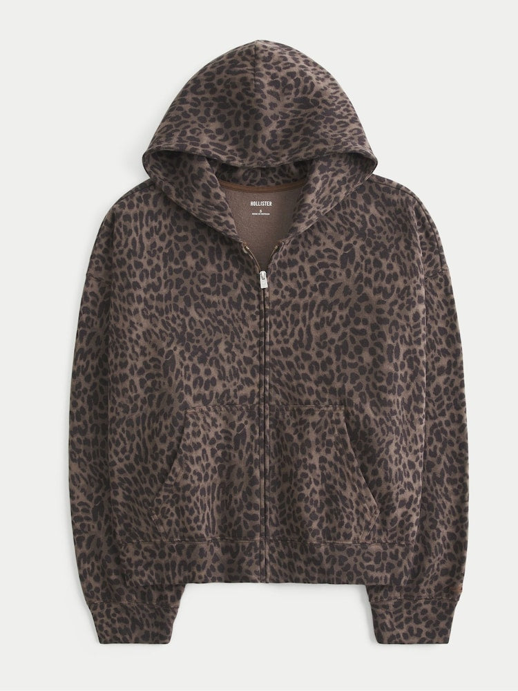 Leopard Print Hoodie
