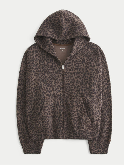 Leopard Print Hoodie