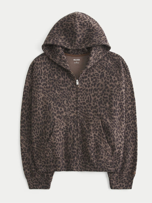 Leopard Print Hoodie