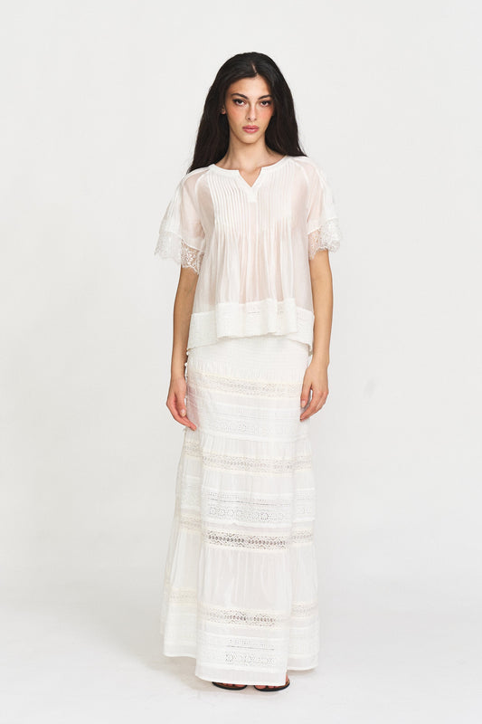 Sequin Maxi Skirt