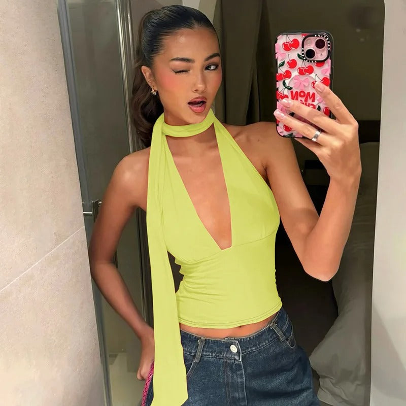 Halter Scarf Top
