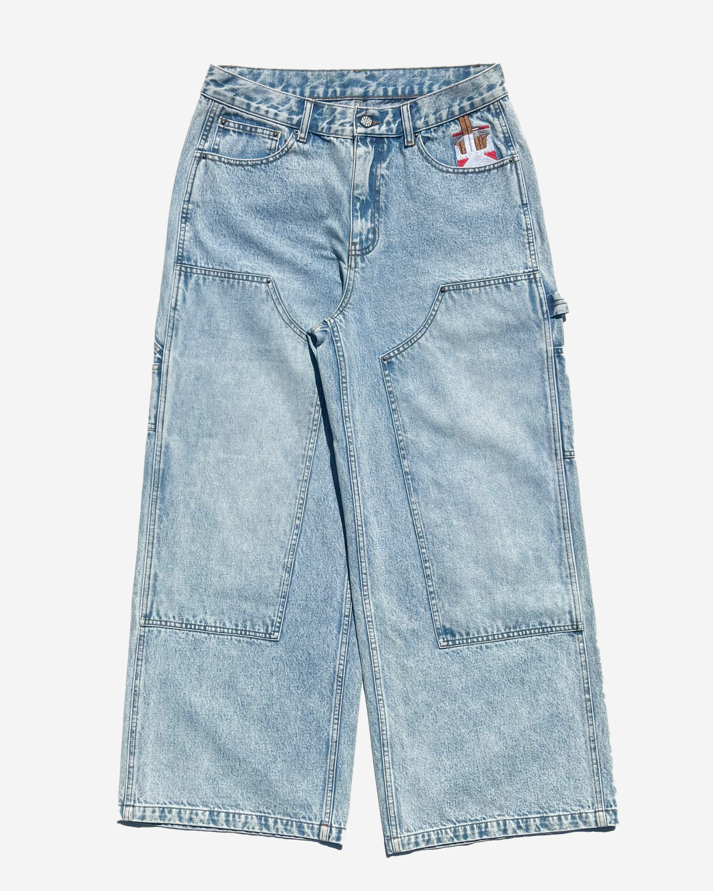 Smoke Double knee Jeans